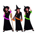 Halloween Costumes, Black Knitted Fabric Material, For Children, Three Colors Available